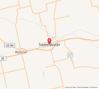 Map of Sweetwater, Texas