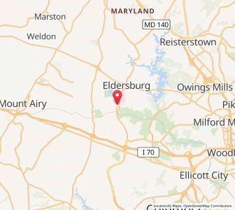Map of Sykesville, Maryland