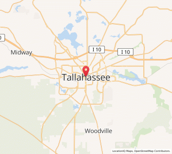 Map of Tallahassee, Florida