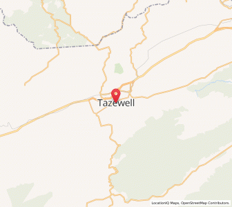 Map of Tazewell, Virginia