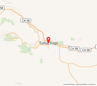 Map of Tehachapi, California