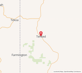 Map of Tensed, Idaho