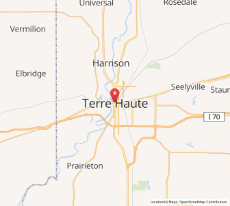 Map of Terre Haute, Indiana