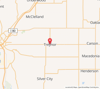 Map of Treynor, Iowa