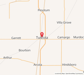 Map of Tuscola, Illinois