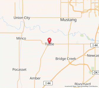 Map of Tuttle, Oklahoma