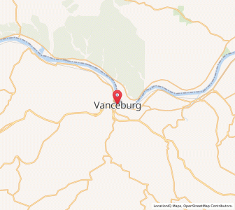 Map of Vanceburg, Kentucky