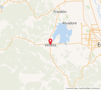 Map of Veneta, Oregon