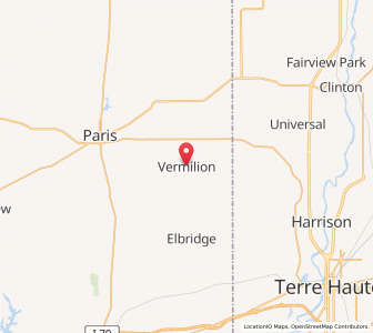 Map of Vermilion, Illinois
