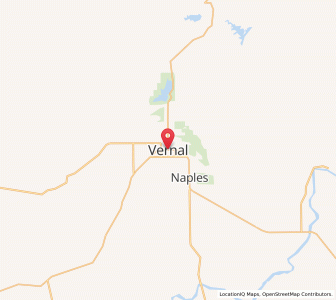 Map of Vernal, Utah