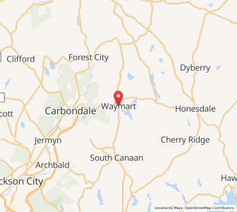 Map of Waymart, Pennsylvania