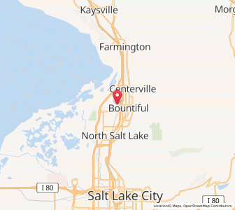 Map of West Bountiful, Utah