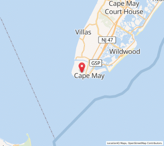 Map of West Cape May, New Jersey