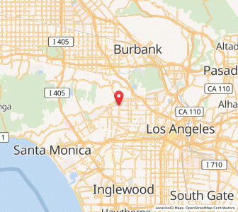 Map of West Hollywood, California