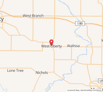 Map of West Liberty, Iowa