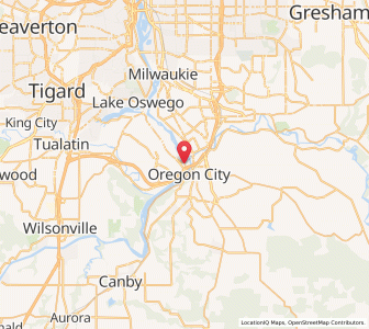 Map of West Linn, Oregon