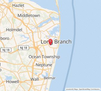 Map of West Long Branch, New Jersey