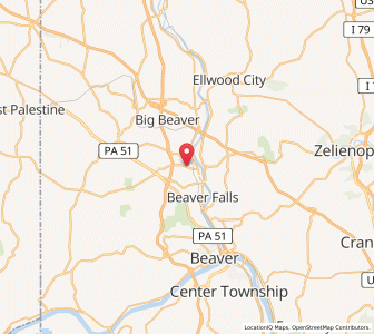 Map of West Mayfield, Pennsylvania