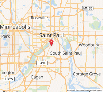 Map of West Saint Paul, Minnesota