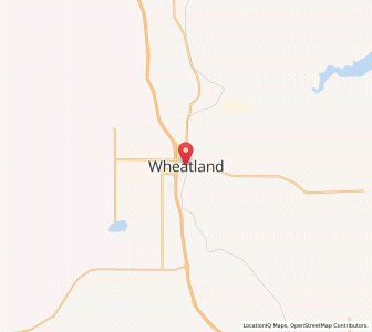 Map of Wheatland, Wyoming