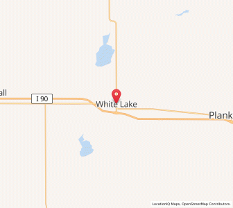 Map of White Lake, South Dakota