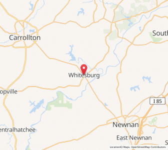 Map of Whitesburg, Georgia