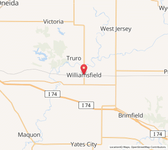 Map of Williamsfield, Illinois
