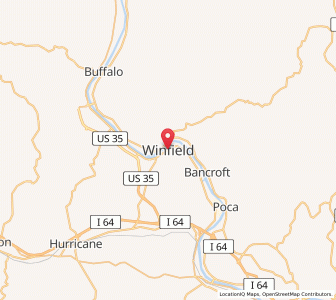 Map of Winfield, West Virginia