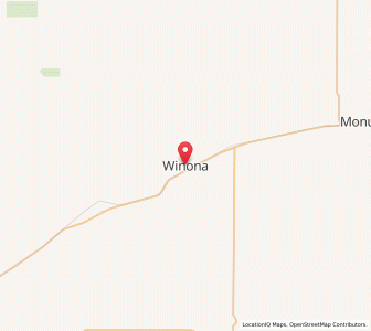 Map of Winona, Kansas