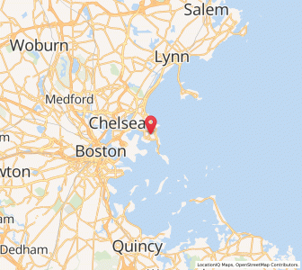 Map of Winthrop, Massachusetts