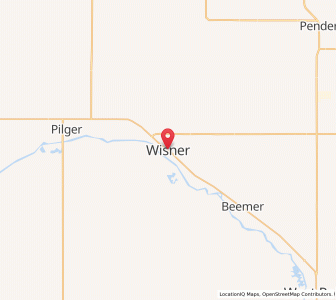 Map of Wisner, Nebraska