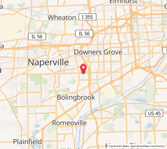 Map of Woodridge, Illinois