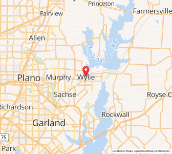 Map of Wylie, Texas