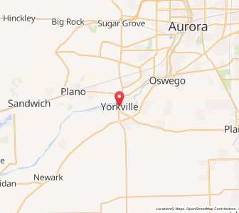 Map of Yorkville, Illinois