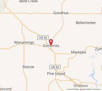 Map of Zumbrota, Minnesota