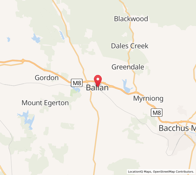 Map of Ballan, VictoriaVictoria