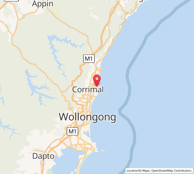 Map of Bellambi, New South Wales