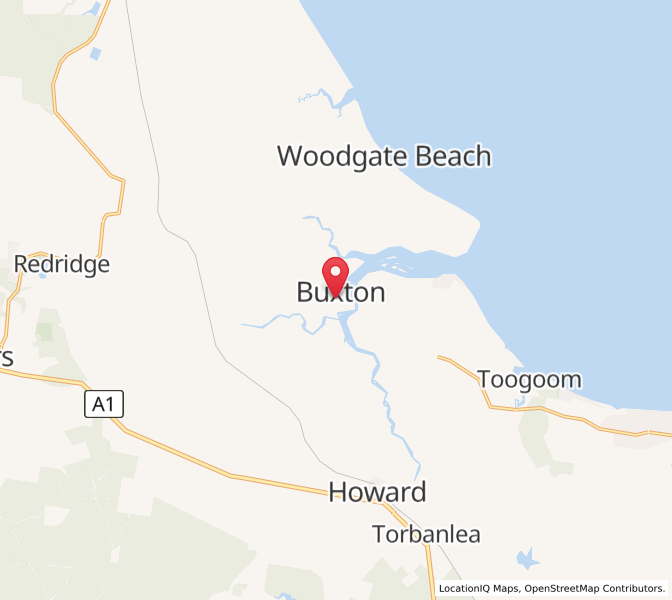 Map of Buxton, Queensland