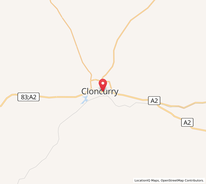 Map of Cloncurry, Queensland