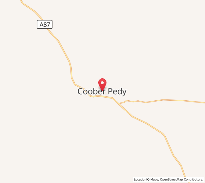 Map of Coober Pedy, South Australia