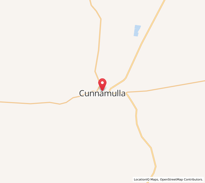 Map of Cunnamulla, Queensland