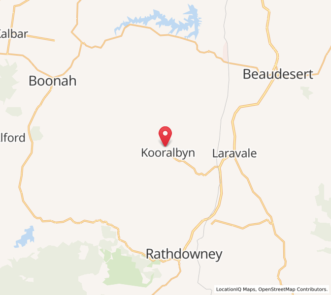 Map of Kooralbyn, Queensland