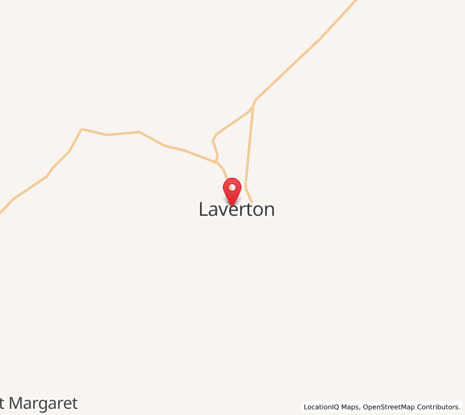 Map of Laverton, Western Australia