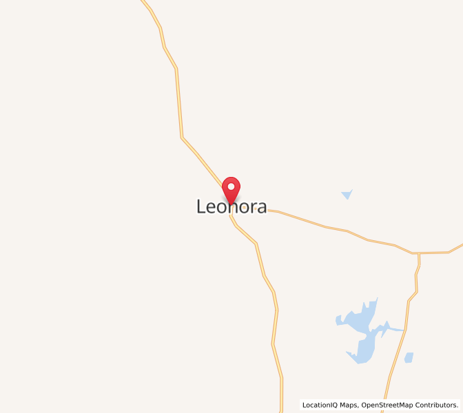 Map of Leonora, Western Australia