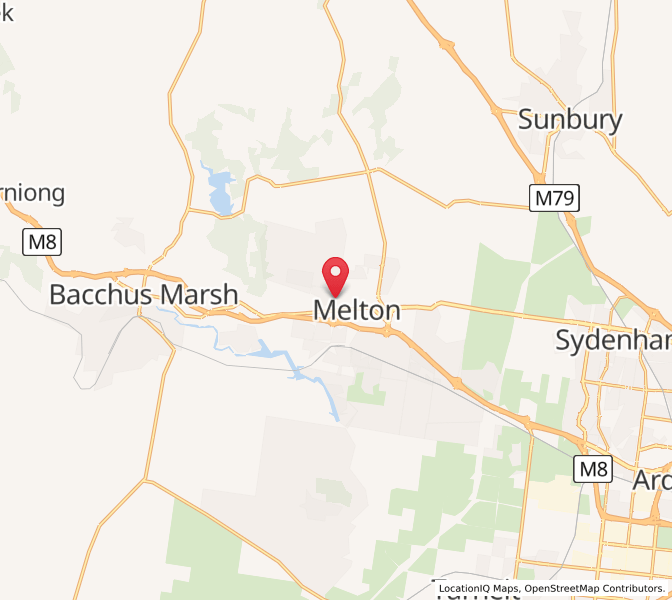 Map of Melton West, VictoriaVictoria