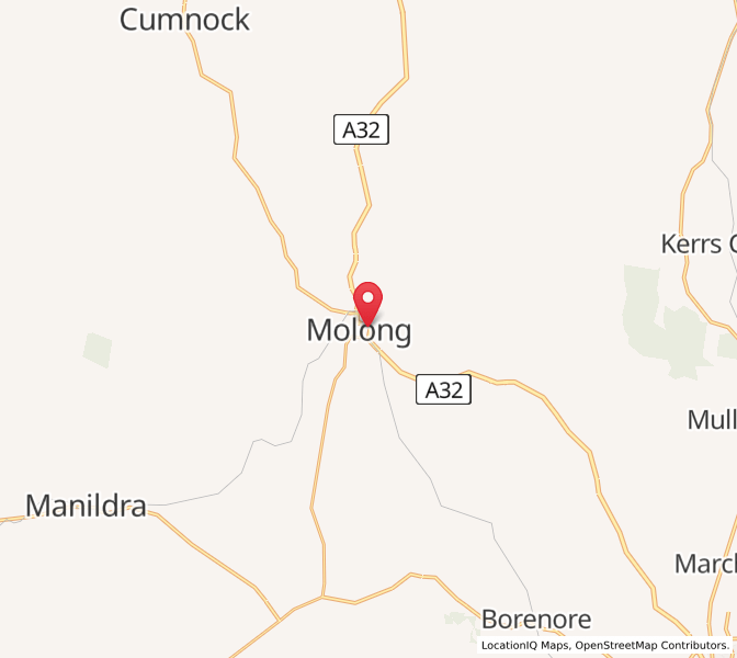 Map of Molong, New South Wales