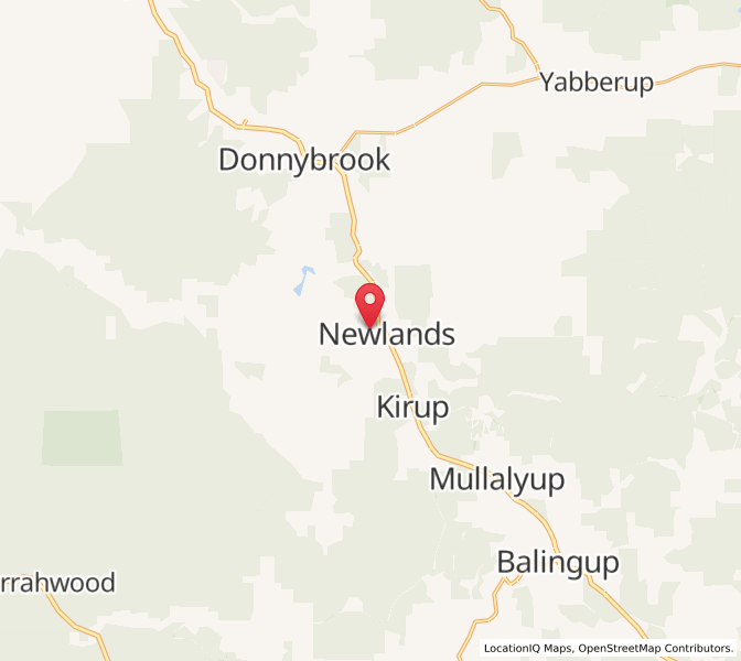 Map of Newlands, Western Australia