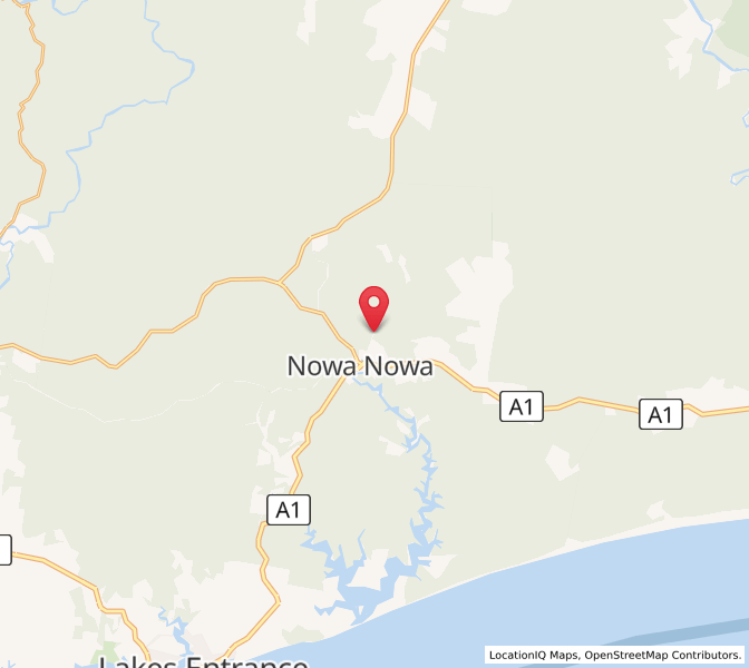 Map of Nowa Nowa, VictoriaVictoria