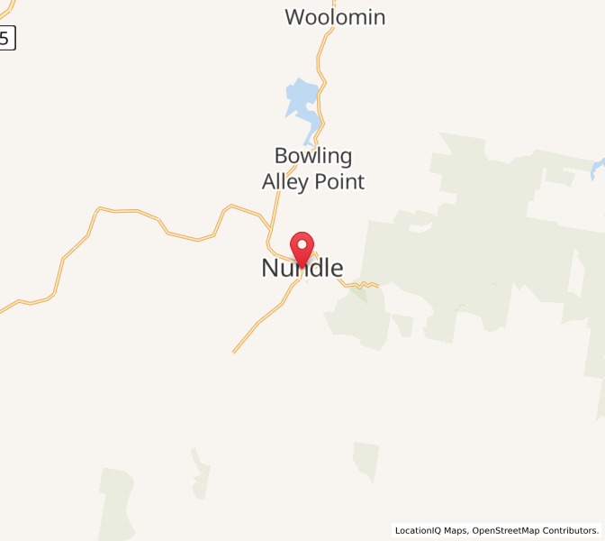 Map of Nundle, New South Wales