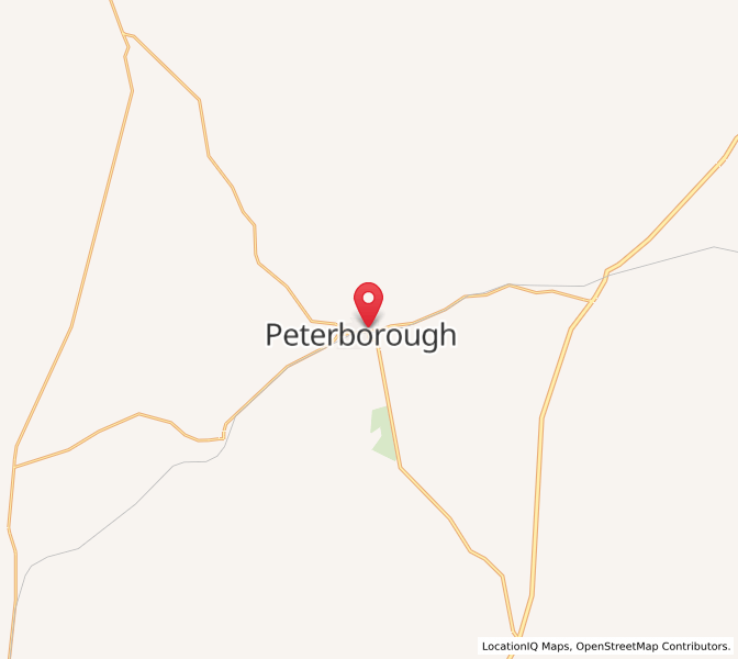 Map of Peterborough, South Australia